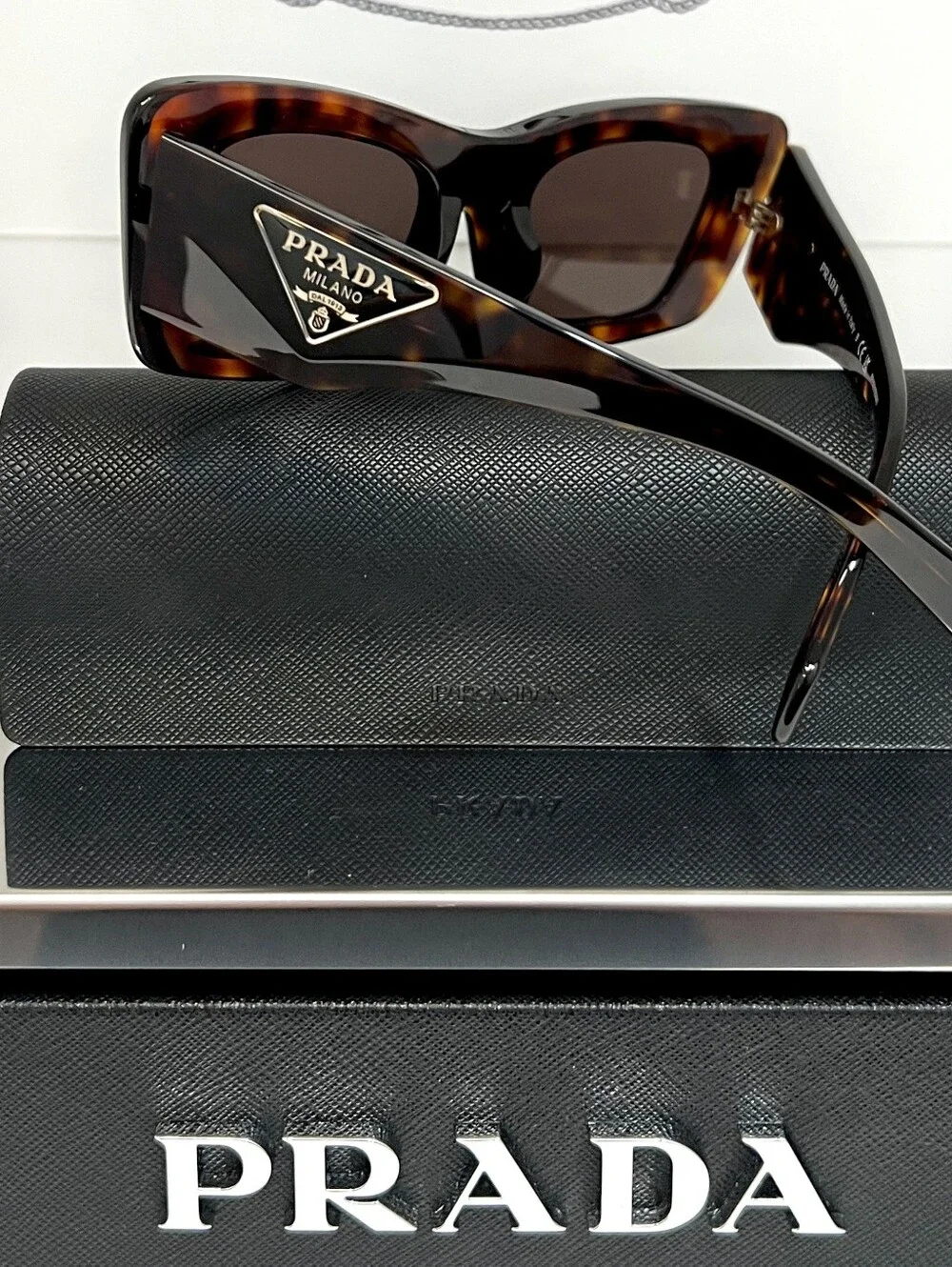 PRADA Milano SPR 13Z-F Tortoise Brown Sunglasses